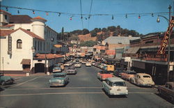 Looking Along Washington Street Sonora, CA Postcard Postcard Postcard