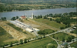 Air View Of Marine Sales and Service Postcard