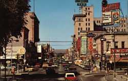 Downtown Looking West on Central Avenue Postcard