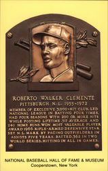 Roberto Walker Clemente Plaque Postcard