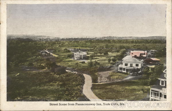 Street Scene from Passaconaway Inn York Cliffs Maine