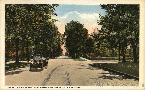Beardsley Avenue, East from Main Street Elkhart Indiana