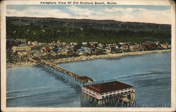 Aeroplane View of Old Orchard Beach Maine