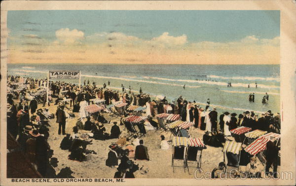 Beach Scene Old Orchard Beach Maine