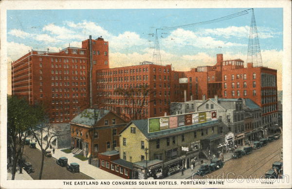 The Eastland and Congress Square Hotels Portland Maine