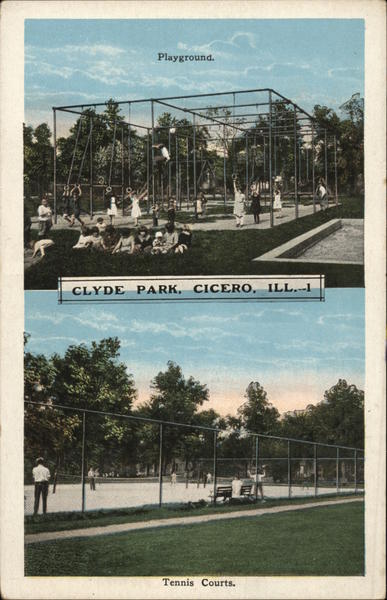 Tennis Courts at Clyde Park Cicero Illinois