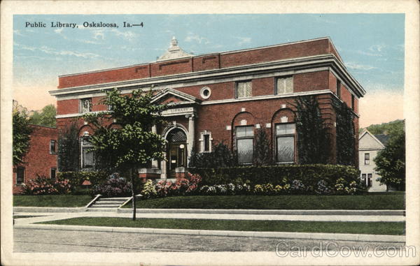 Street View of Public Library Oskaloosa Iowa