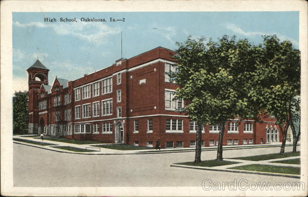 Street View of High School Oskaloosa Iowa