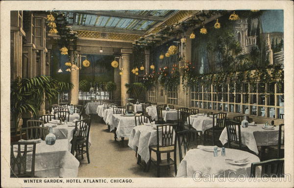 Winter Garden, Hotel Atlantic Chicago Illinois