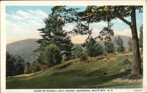 Scene on Russell Golf Course Kearsarge New Hampshire