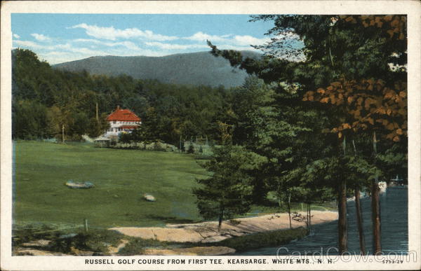 Russell Golf Course from First Tee Kearsarge New Hampshire