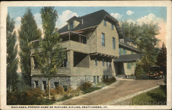 Naulhaka, Former Home of Rudyard Kipling Brattleboro Vermont