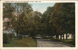 Lindsay Road, On Way to Country Club Postcard