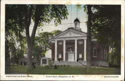 Town Hall Kingston, NH Postcard Postcard Postcard