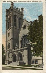 Reid Memorial United Presbyterian Church Richmond, IN Postcard Postcard Postcard