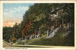Swiss Terrace Winona Lake, IN Postcard Postcard Postcard