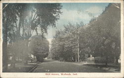 Hill Street Wabash, IN Postcard Postcard Postcard