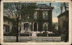 Home of the Late James Whitcomb Riley Indianapolis, IN Postcard Postcard Postcard