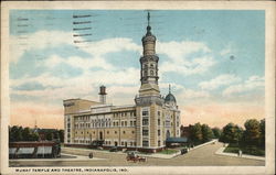 Murat Temple and Theatre Postcard