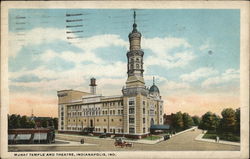 Murat Temple and Theatre Indianapolis, IN Postcard Postcard Postcard