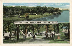 Tourist Camp, Allen Park Postcard