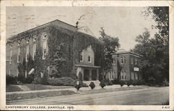 Canterbury College Danville, IN Postcard Postcard Postcard