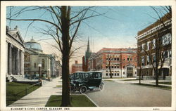 Elkhart's Civic Center Postcard