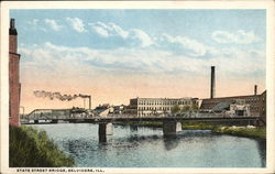 State Street Bridge Belvidere, IL Postcard Postcard Postcard