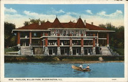Pavilion, Miller Park Bloomington, IL Postcard Postcard Postcard