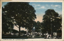 Street View of Clemens Park Postcard