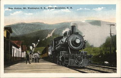 Base Station, Mt. Washington R.R. Postcard