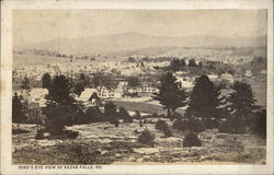 Bird's Eye View Kezar Falls, ME Postcard Postcard Postcard