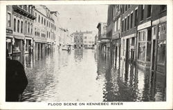 Flood Scene on Kennebec River Flood Scene on Kennebec River