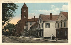 Main Street Norway, ME Postcard Postcard Postcard