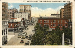 Franklin Street from Court House Looking North Postcard