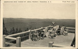 Observation Deck, Cannon Mt., Aerial Tramway Franconia, NH Postcard Postcard Postcard