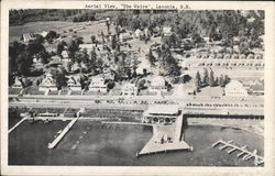 Aerial View, "The Wiers" Laconia, NH Postcard Postcard Postcard