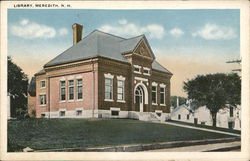 Library Meredith, NH Postcard Postcard Postcard