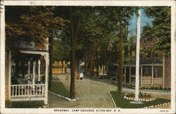 Broadway Camp Grounds Alton Bay, NH Postcard Postcard Postcard