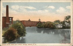 Nashua River From Main Street Bridge New Hampshire Postcard Postcard Postcard