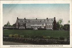 Summer Residence of Alvan T. Fuller, Ex-Governor of Mass Little Boars Head, NH Postcard Postcard Postcard