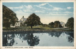 Glimpse of Chase's Lake Postcard