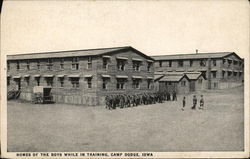 Homes of the Boys While in Training Postcard