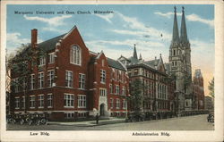 Marquette University and Gesu Church Postcard