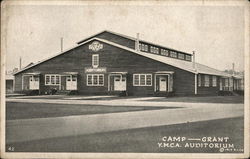 Camp - Grant Y. M. C. A. Auditorium Postcard