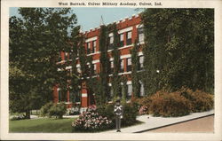 West Barrack, Culver Military Academy Postcard