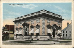 Street View of Post Office Postcard