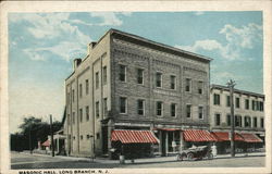 Masonic Hall Long Branch, NJ Postcard Postcard Postcard