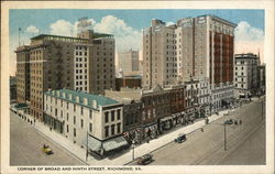 Corner of Broad and Ninth Street Postcard