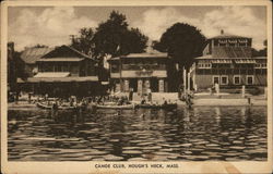 Canoe Club Houghs Neck, MA Postcard Postcard Postcard